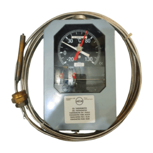 Oil Temperature Gauge Make AKM ( Sweden) 130 °  2 switch 6 Meter type 34862901-1